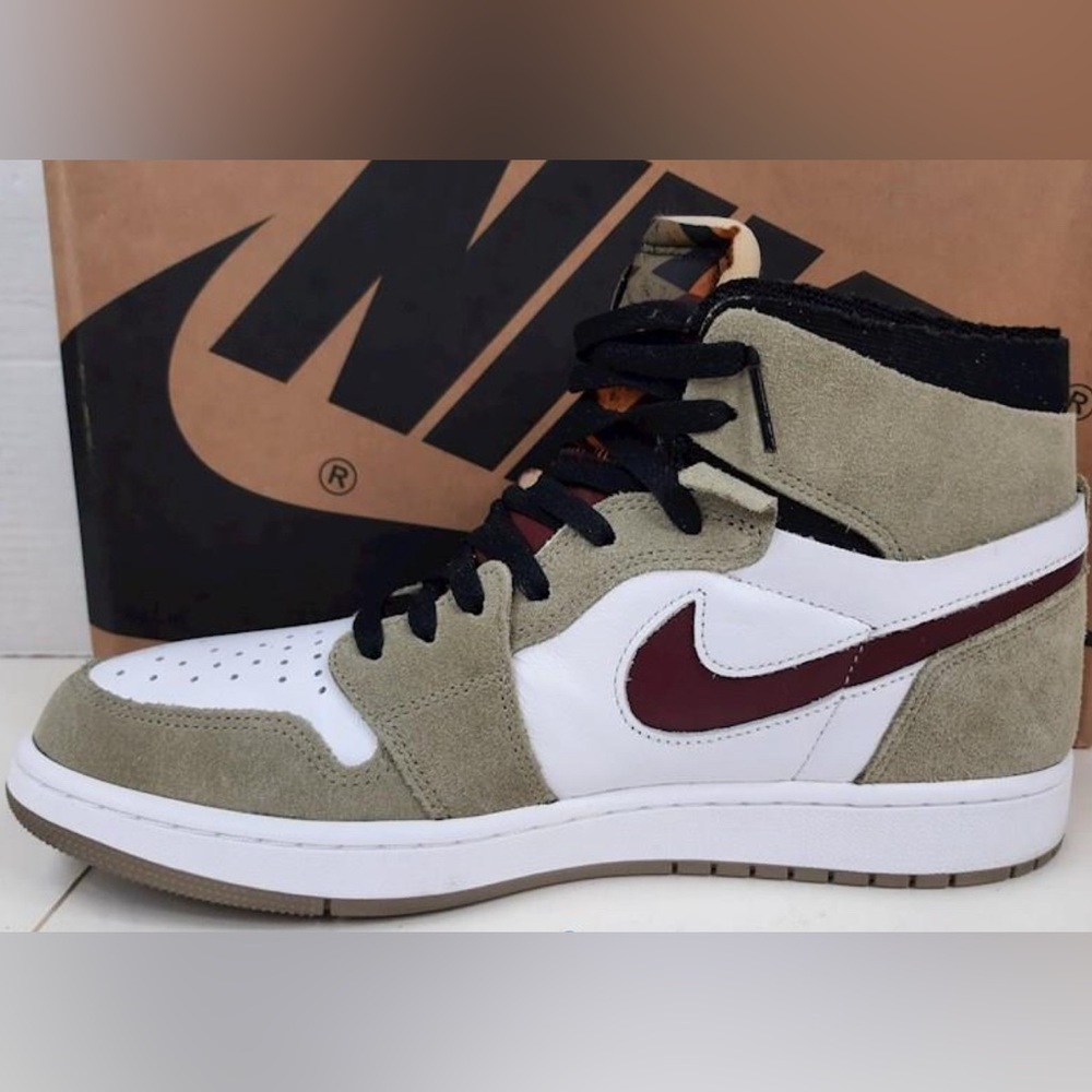 Nike Air Jordan 1 High Zoom CMFT Neutral Olive - size 12